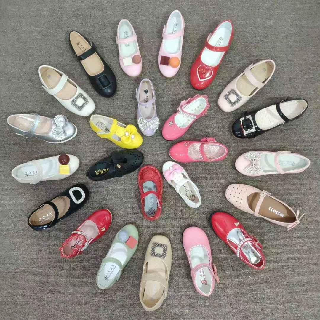 夏季清仓爆款公主鞋批发女童皮鞋品牌尾货鞋3-10元模式地摊鞋甩卖
