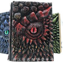 独立站新品龙之书树脂工艺品Deluxe Animated Dragon Book笔记本