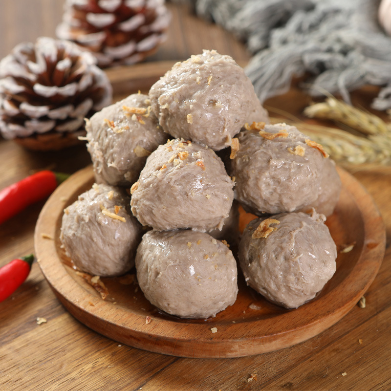 潮汕牛肉丸 500g手打牛筋丸撒尿牛丸汕头火锅丸子正宗牛肉丸批发