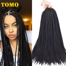 Box Braids Synthetic Crochet Hair Extensions  三股辫钩针发