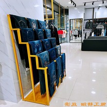 裤子展示架服装店围巾架丝巾披肩布料中岛架落地式皮带毛巾陈代发