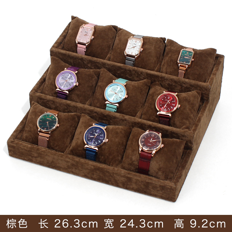 Watch Pillow Bracelet Jewelry Display Tray Accessories Flannel Bangle Storage Box Stall Display Props Display Plate