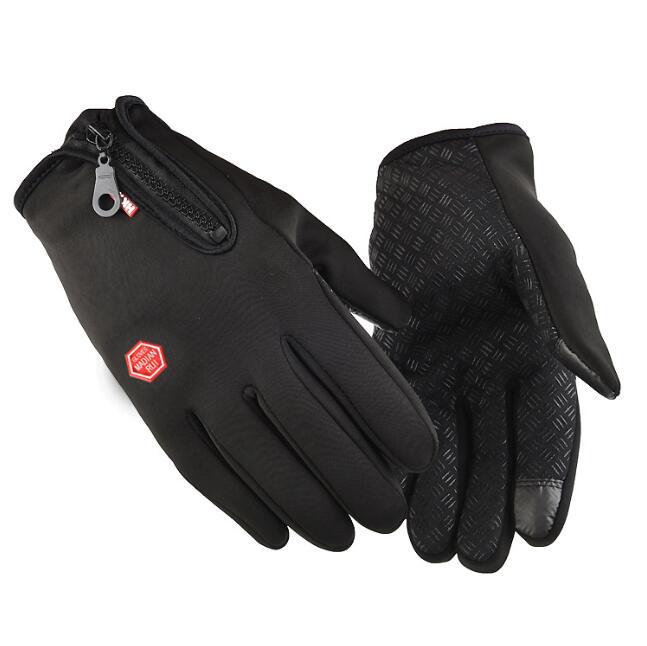 Thermal Gloves Winter Outdoors Adult Fleece-lined Touch Screen Thickened Gloves Self-Propelled Motorcycle Cycling Gloves