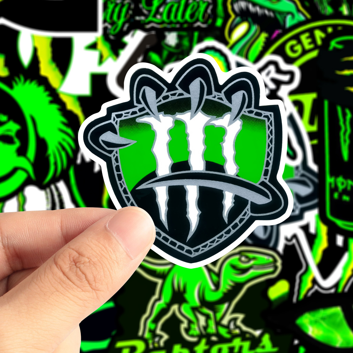 52张暴龙魔爪 涂鸦贴纸汽车 车贴行李箱手机壳冰箱滑板贴画批发