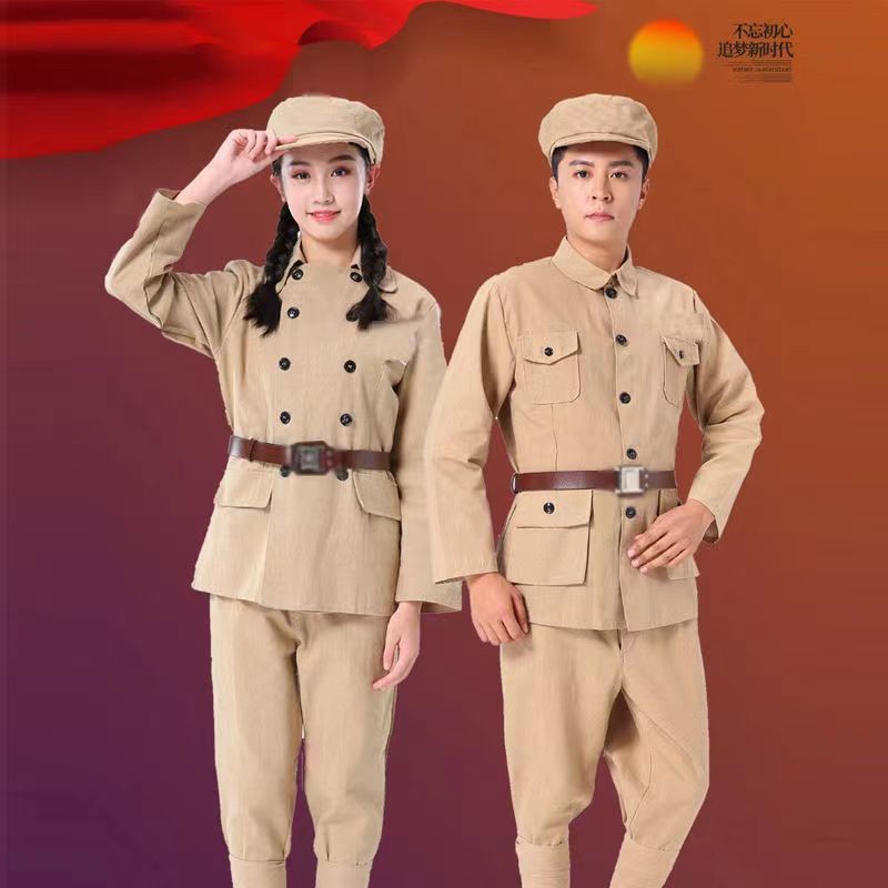 志愿军演出服成人老式红军衣服抗美援朝解放服装抗战合唱表演服