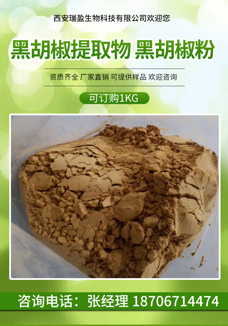 黑胡椒提取物 黑胡椒粉比例提取10:1 胡椒碱厂家现货供应黑胡椒粉