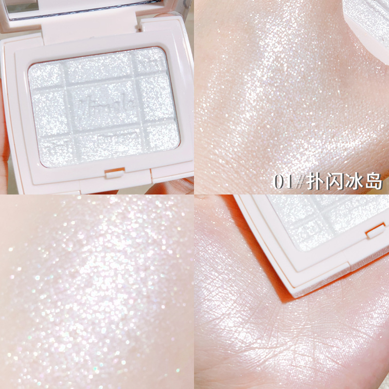 Xixi Light and Shadow Miracle Highlight Powder Plate Pearlescent Flash Diamond in the Debris Face Brightening Stereo Nose Shadow Makeup Palette