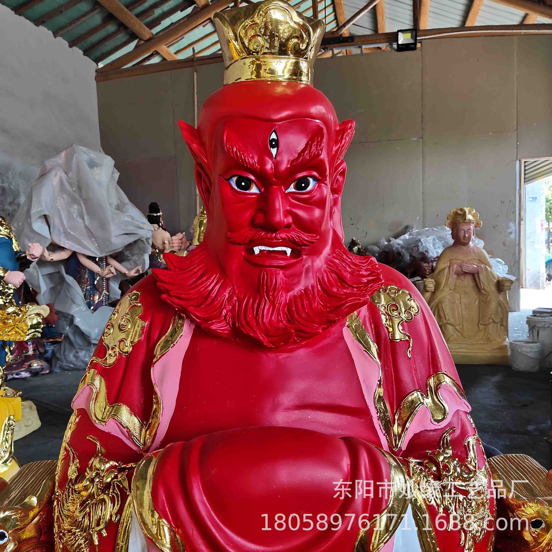 火德真君神像 火祖殿塑像 火神祝融 火德星君神像