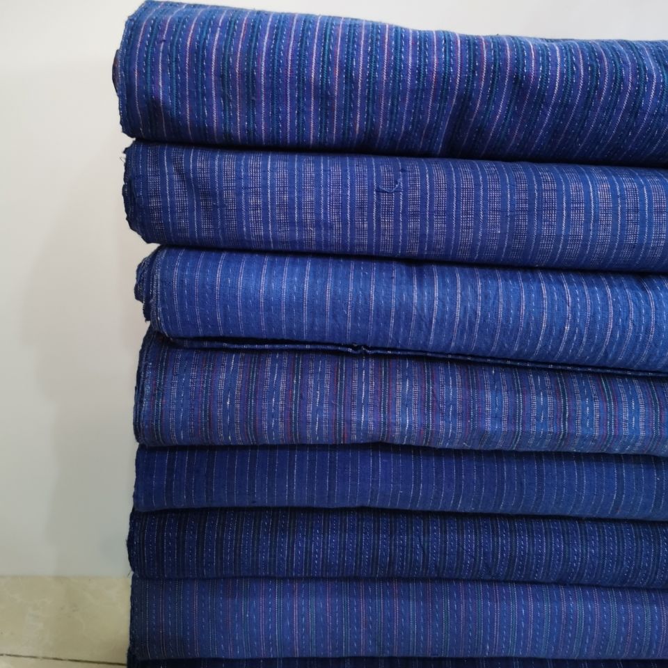 条纹布条纹上海老土布手织布老粗布老布料布料包包布料半米速卖通