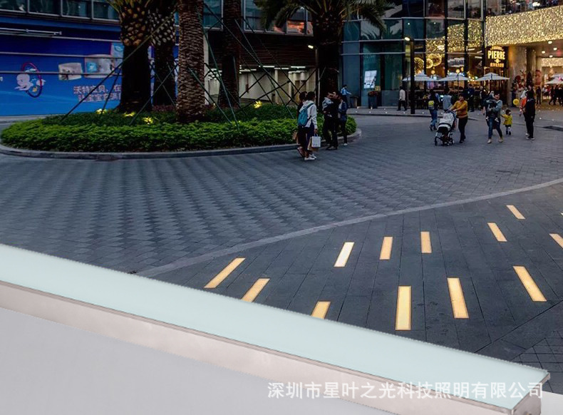 led地砖灯长条户外防水广场灯条形公园地埋灯嵌入式线条灯地板灯