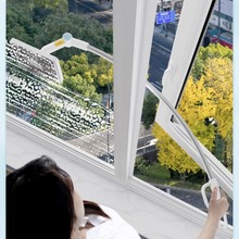 擦玻璃家用高层窗外保洁刮水器双面擦清洗高楼擦窗器大家一起分享
