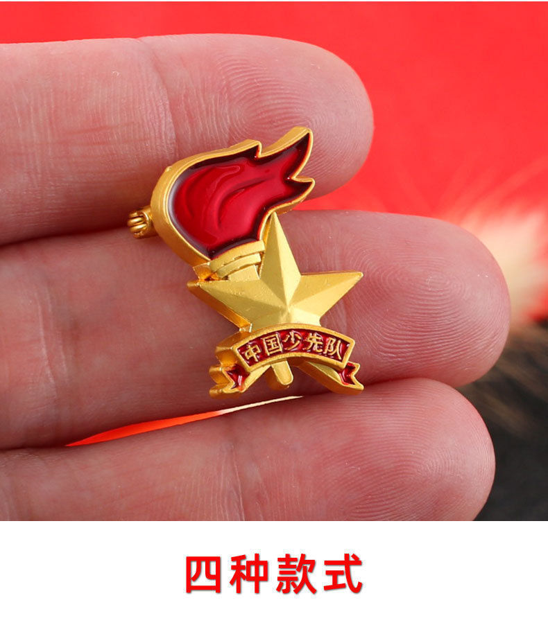 少先队队徽小学生徽章胸徽胸章安全针磁铁扣中国少先队标准徽章