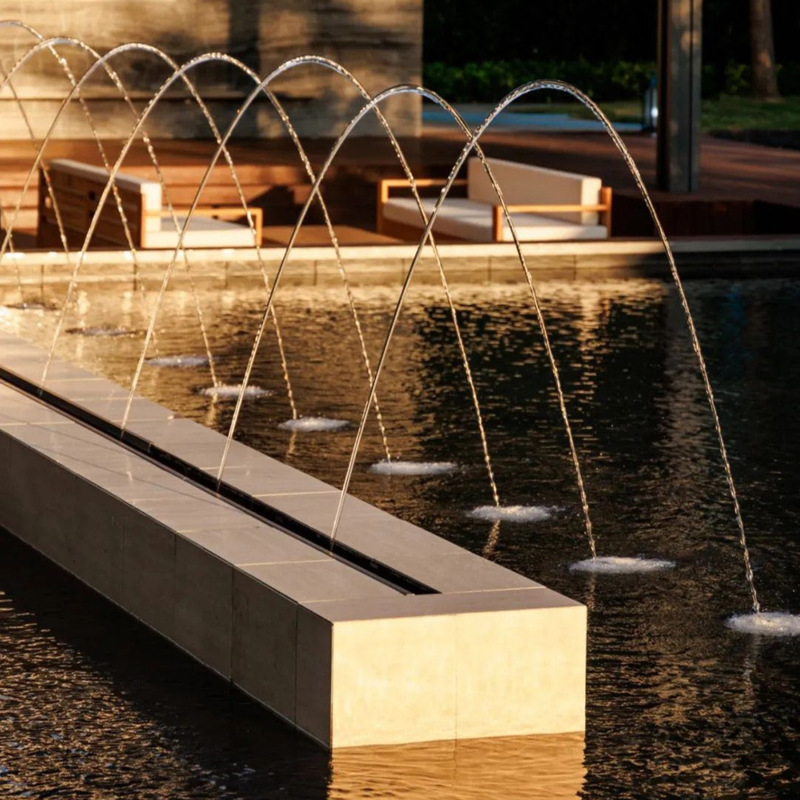 互动感应波光喷泉喷头全套设备厂家户外珍珠跳跳泉光亮泉控制系统