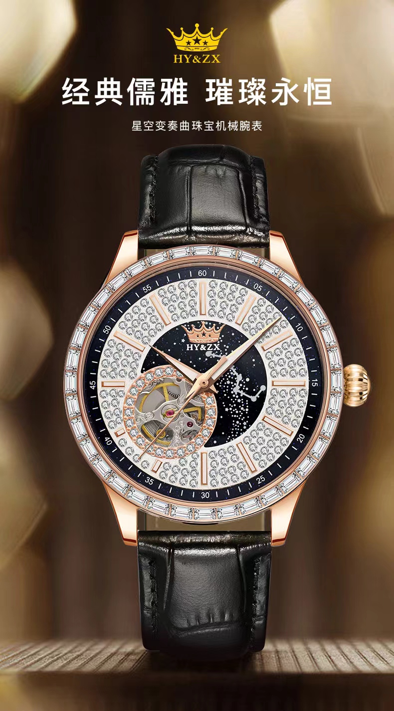 瑞士品牌黑天鹅系列高奢男士机械腕表-阿里巴巴
