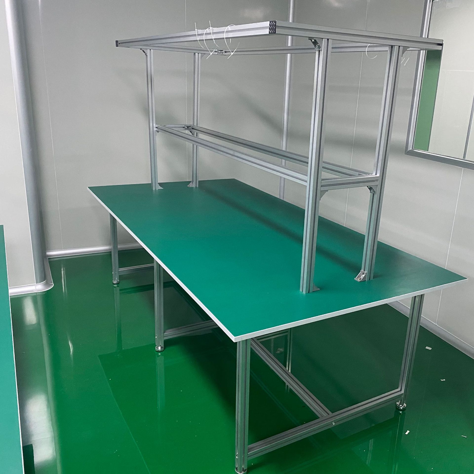 防静电铝型材工作台无尘车间测试台带灯车间工作台组装台检测台
