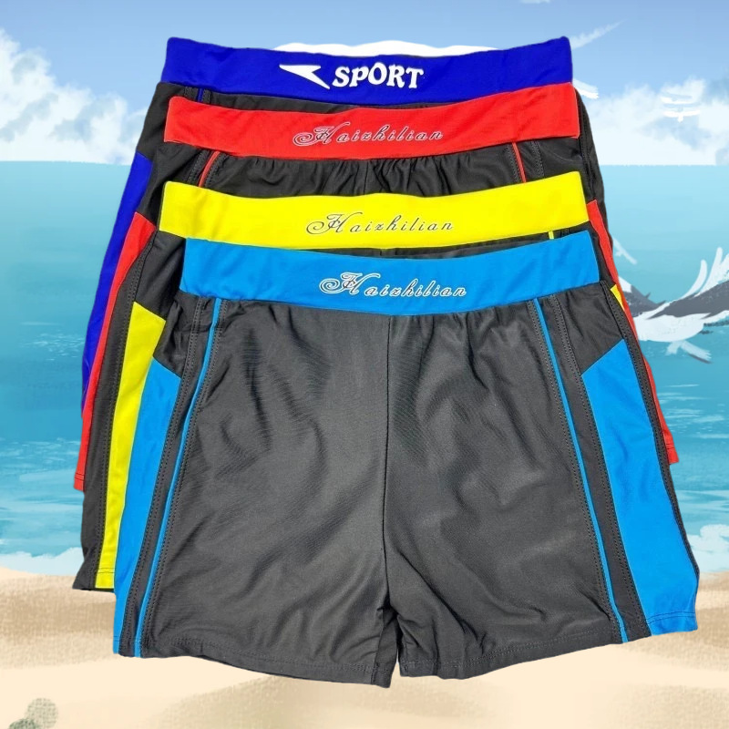 810包邮高端锦纶男士泳衣沙滩游泳裤男生款批发男士专业速干泳裤