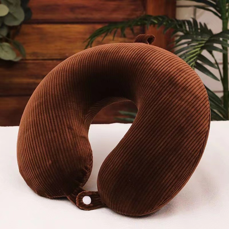 Cut Strip Memory Foam U-Shaped Pillow Slow Rebound Multifunctional Neck Pillow Convenient Travel Office Essential U-Shaped Pillow