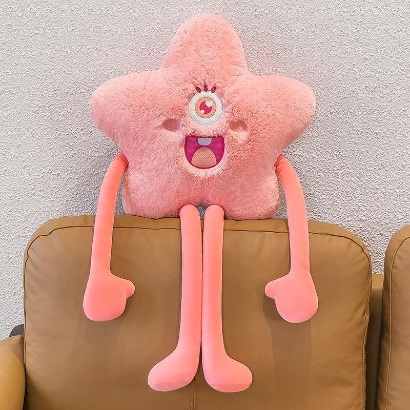 Creative New Little Star Plush Doll Pillow Cute Sleeping Funny Girl Children's Toy Long Leg Ragdoll