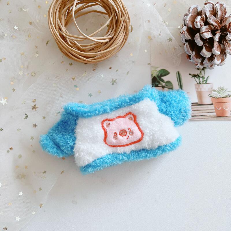 Spot Furry Stitching Plush T-shirt Sweatshirt Hat 20cm 20cm Doll Clothes Star Doll Dress up