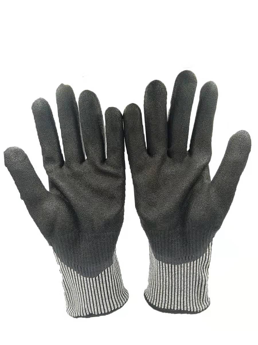 登升劳保防护手套透气涂胶防割伤 工地搬砖钢筋汽修车间工作手套