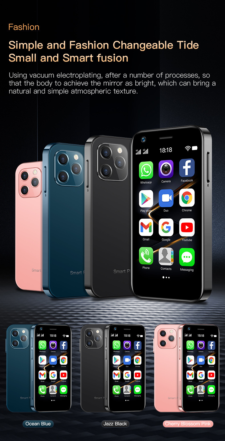 跨境热销soyes索野xs12安卓超小智能手机电信全网通4g迷你小手机