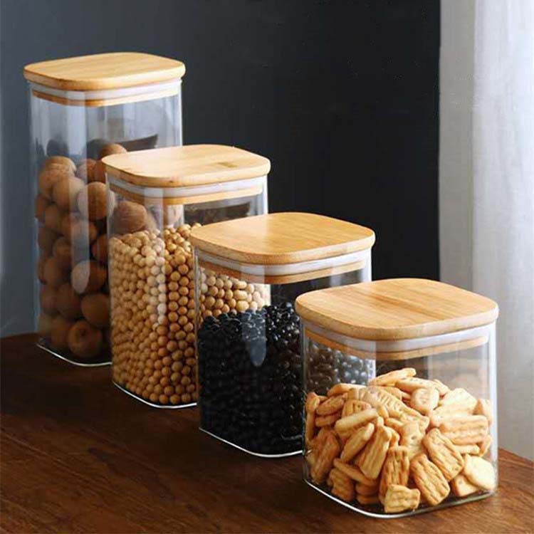 square ps sealed jar multifunctional storage jar kitchen coarse cereals grain sealed jar manufacturer