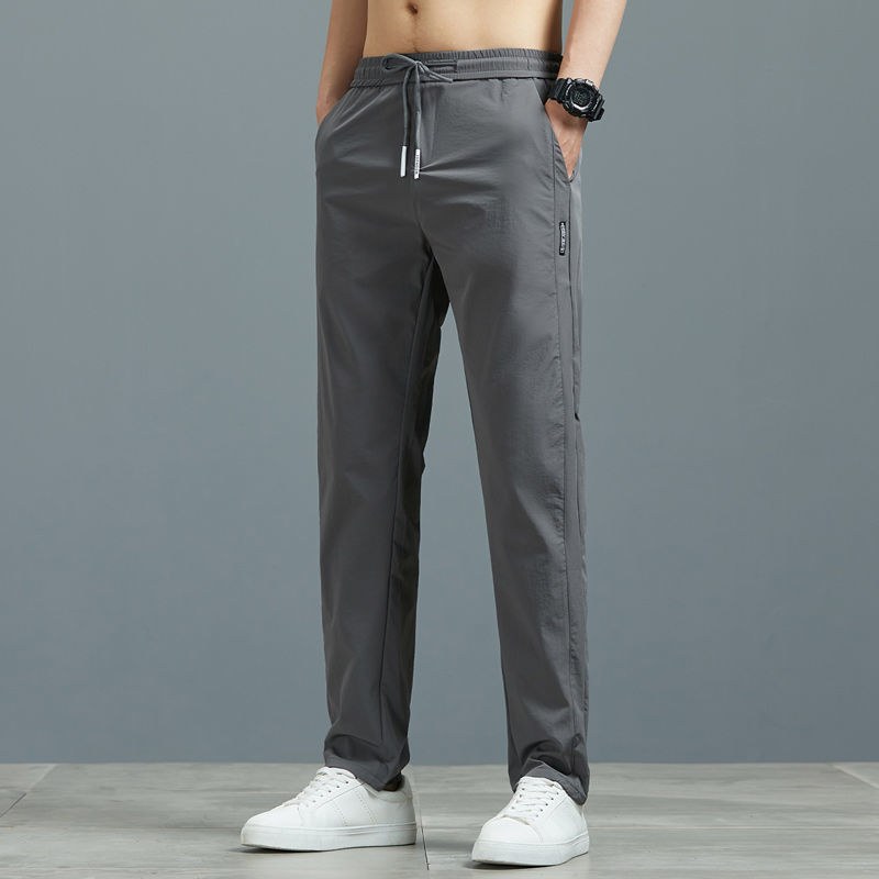   Summer Thin Casual Pants Men's oose 2022 New Slim Straight Pants Men's Trendy All-Matching Sports Trousers