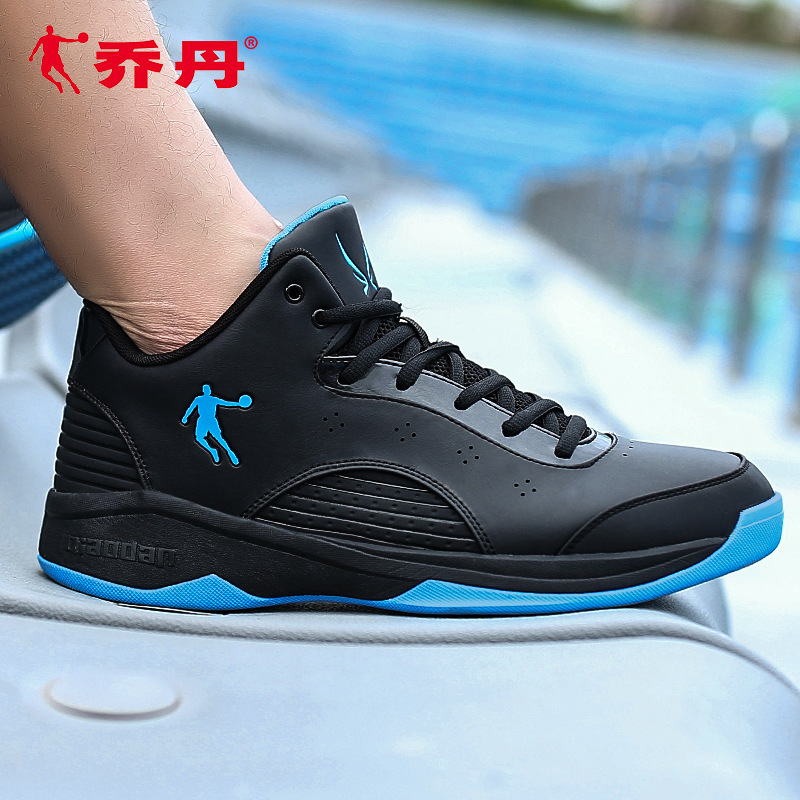 乔丹低帮篮球鞋黑色学生专业比赛战靴子春季减震运动鞋毒液系列