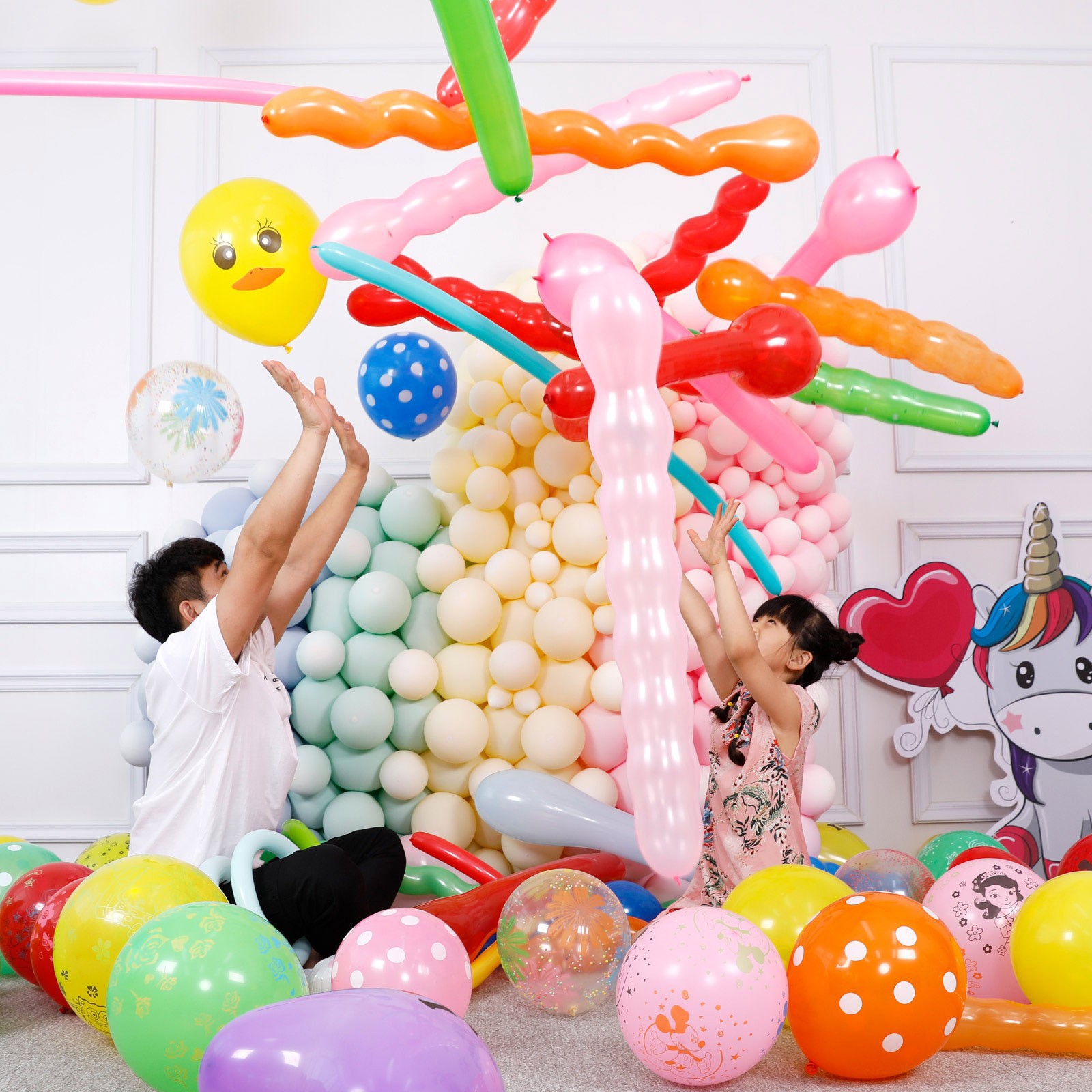 [Factory Wholesale] Children's Balloon Package Toy Balloon Rabbit Funny Cartoon Balloon Stall Small Gift