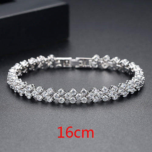 Jinse Amazon Roman Bracelet European and American Fashion Zircon Crystal Bracelet Ladies Bracelet Gem Bracelet Wholesale