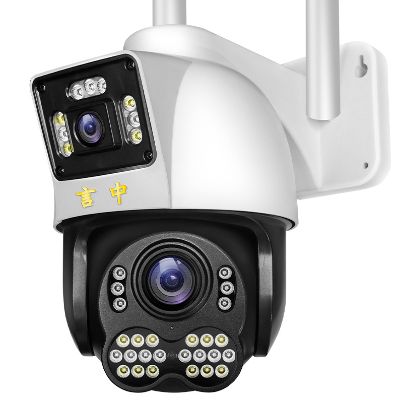 双镜头无线wifi摄像头360度手机远程室外家用高清网络监控-阿里巴巴