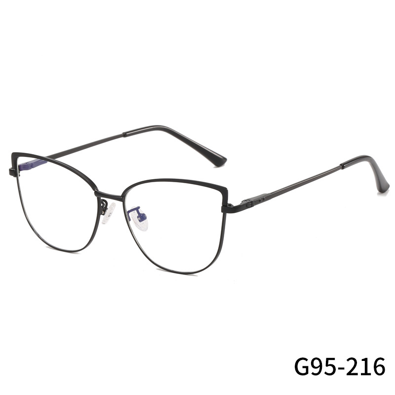 2023 New Glasses Male and Female Fashion Casual Trend Metal Optical Photo Frame Student Plain Glasses