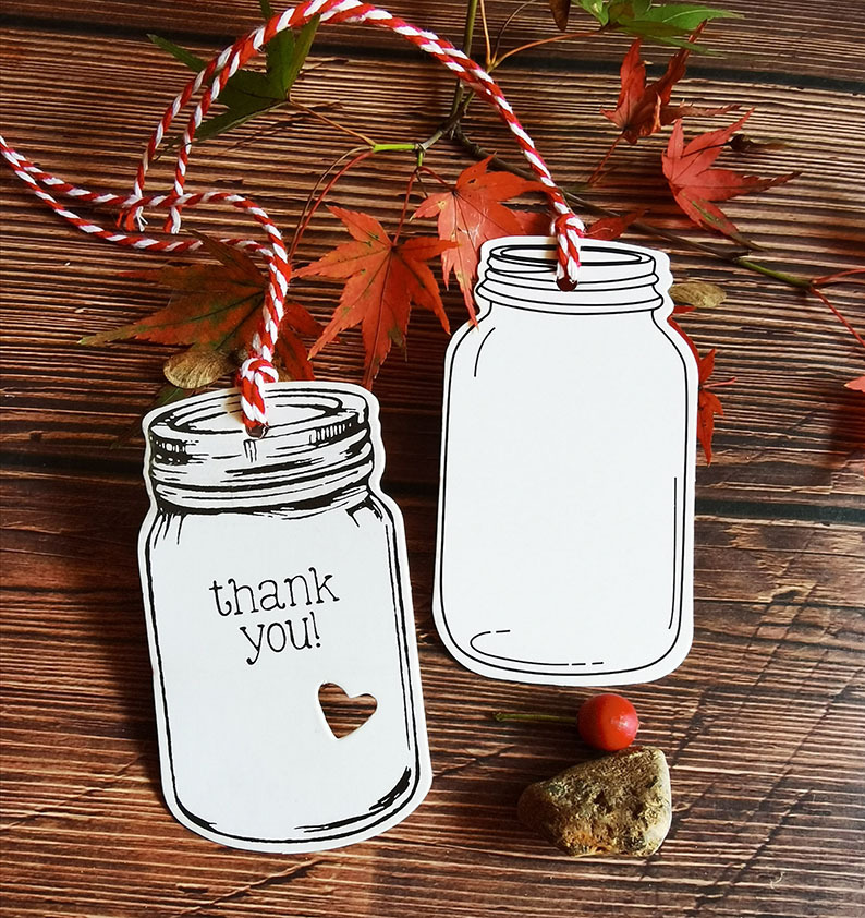 空白漂流瓶thank you牛皮纸吊牌手工diy礼物装饰留言卡片