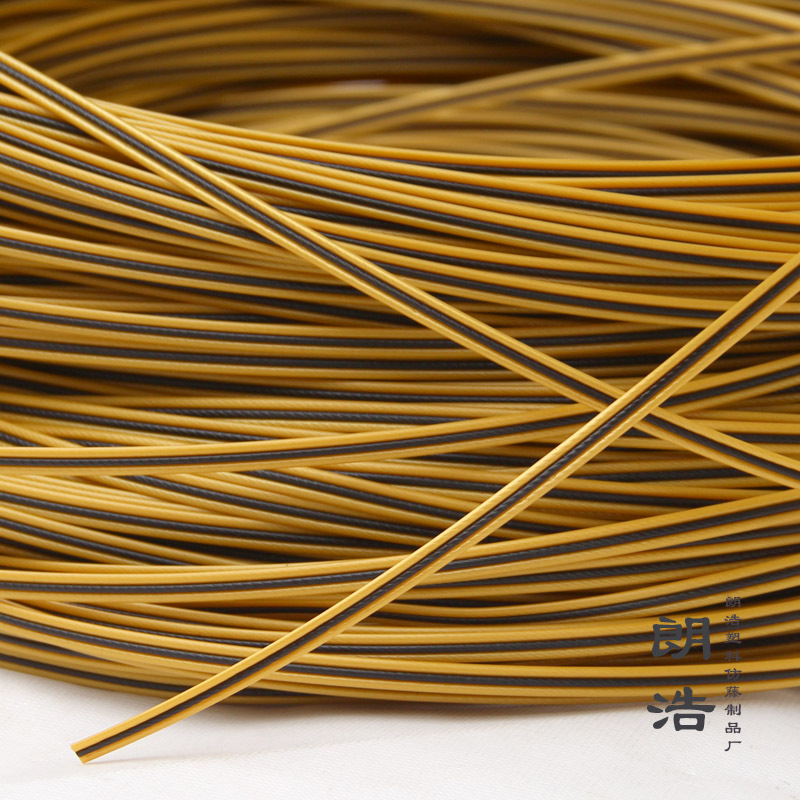 pe塑料仿藤条编织修补设计diy家具装饰手工课藤编藤条材料腾片