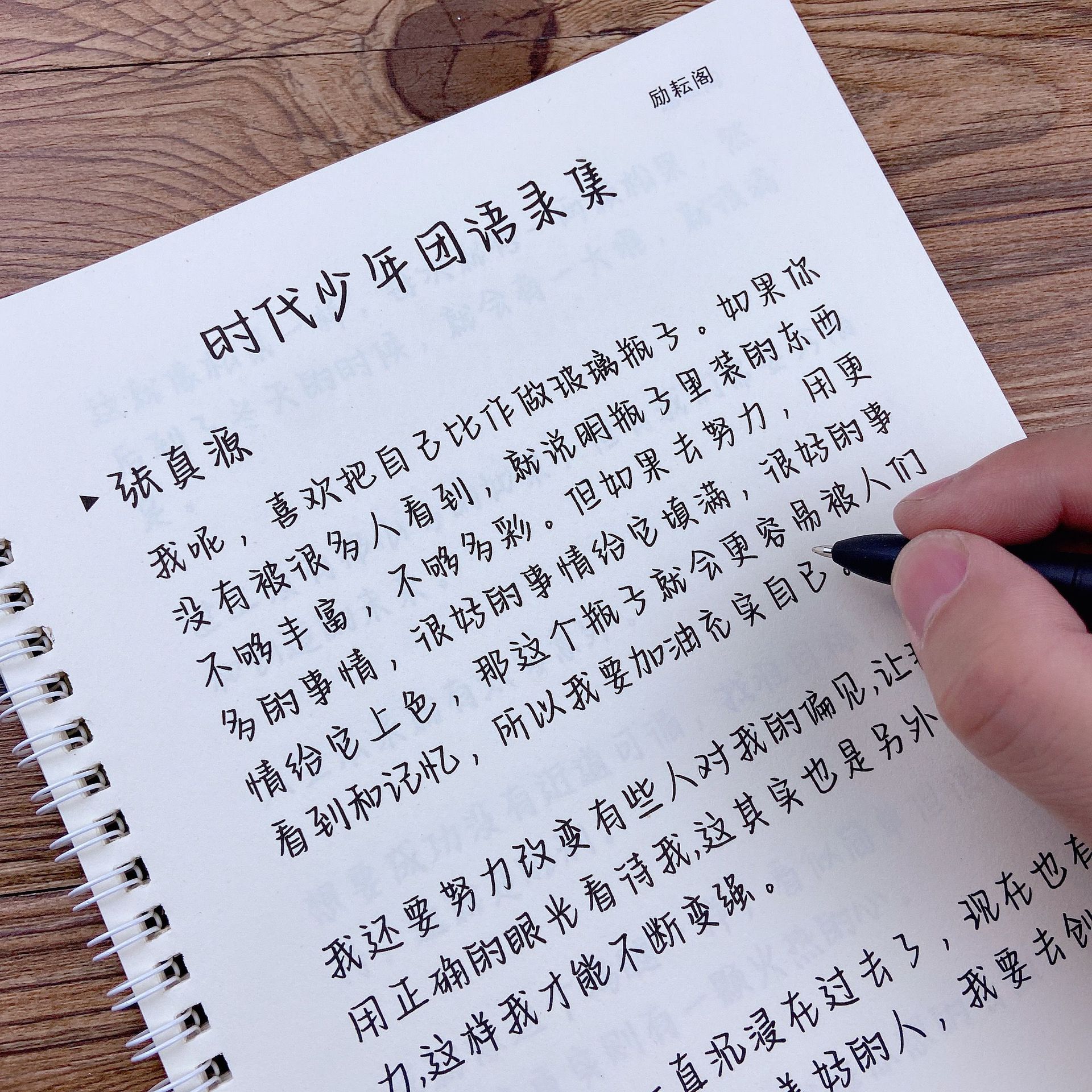 宣智体 tnt时代少年团字帖语录歌词周边鲸落体女生文艺小清新行楷