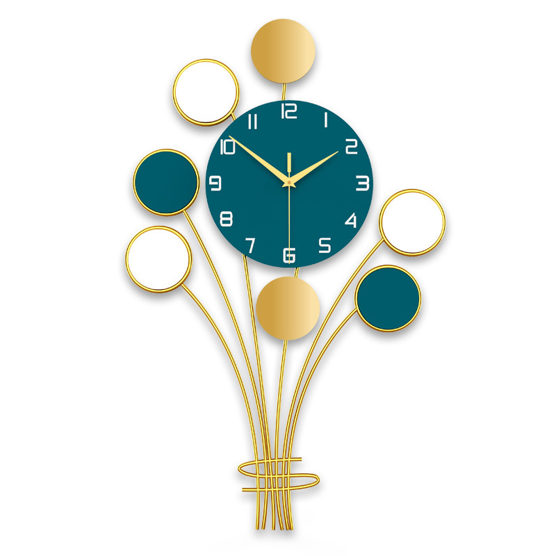 Nordic Simple Wall Clock Living Room Light Luxury Balloon Decoration Clock Wall Creative Mute Clock Restaurant Art Pocket Watch