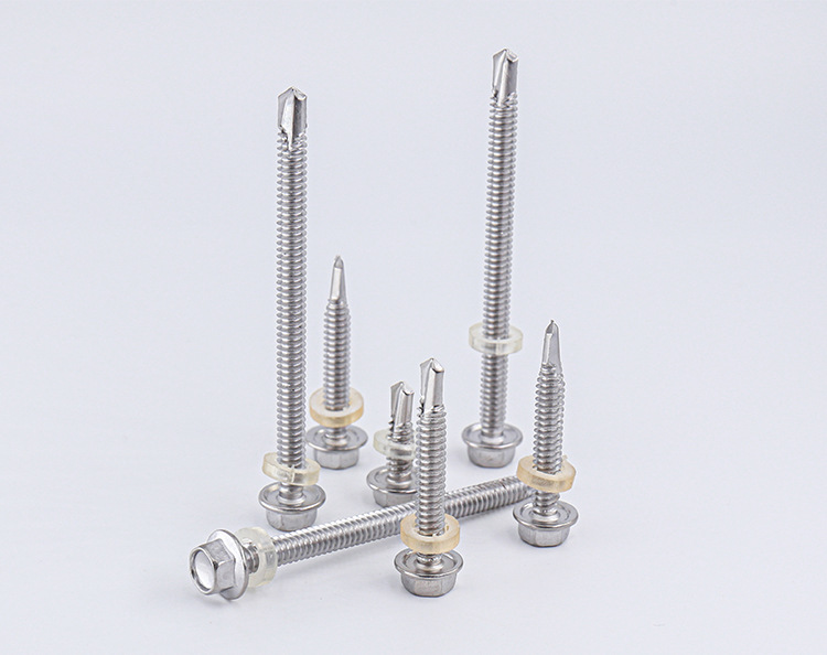 316/410不锈钢外六角钻尾螺丝燕尾钉自钻螺钉铁钉彩钢瓦螺丝