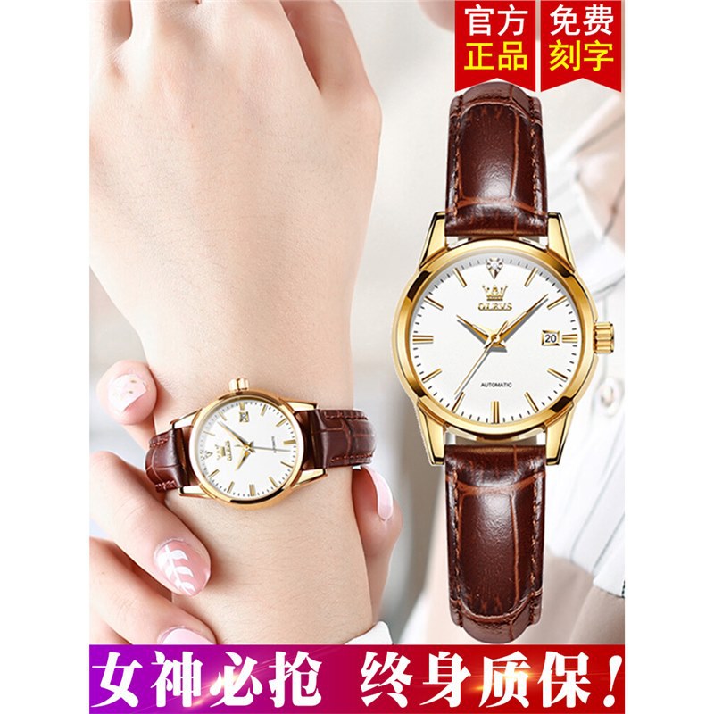 手表女士机械表瑞士牌防水手表女2024新款送女友礼物瑞士名牌腕表