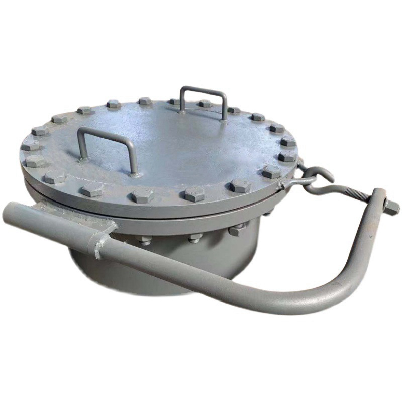 快开人孔盖检修人孔门碳钢垂直吊臂板式回转盖常压人孔现货供应