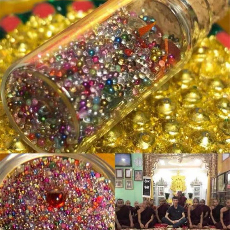 释迦牟尼佛 49色七彩舍利子结缘 装藏舍利塔 嘎乌