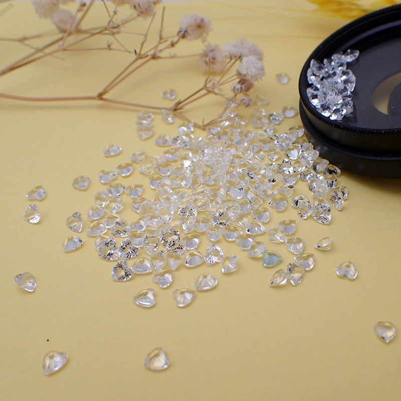 心形白水晶 公主方 蛋形 马眼 天然白黄玉 white crystal裸石批发