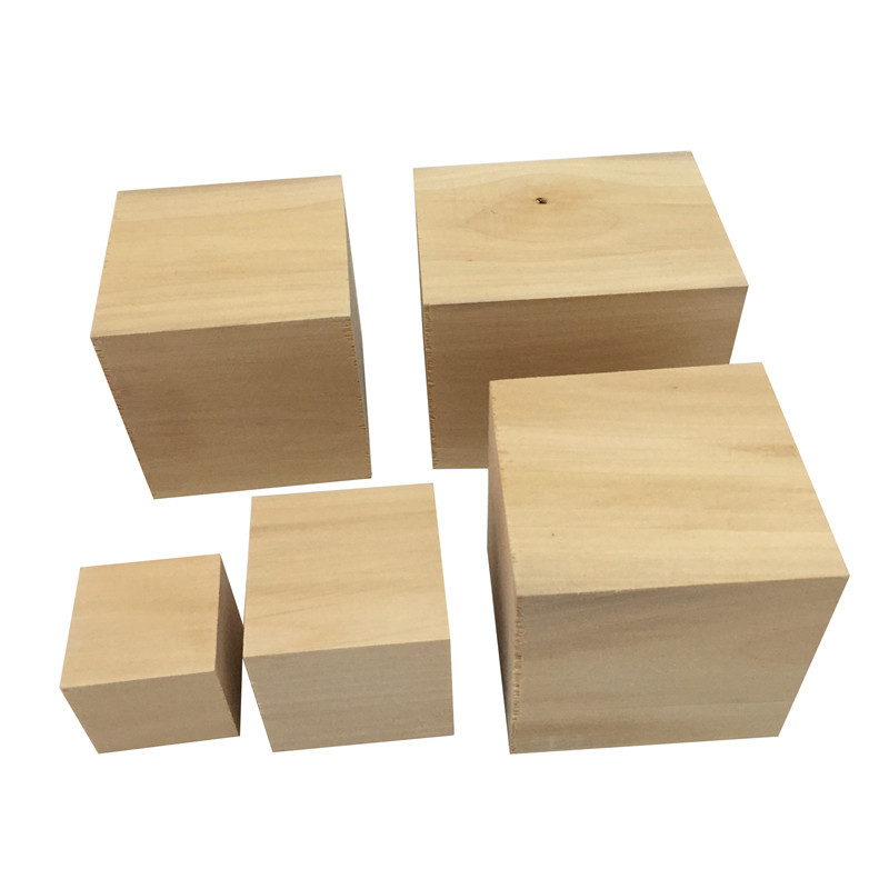 模型材料大小木方块 可做松木块积木垫高正方形拼图装饰小方块