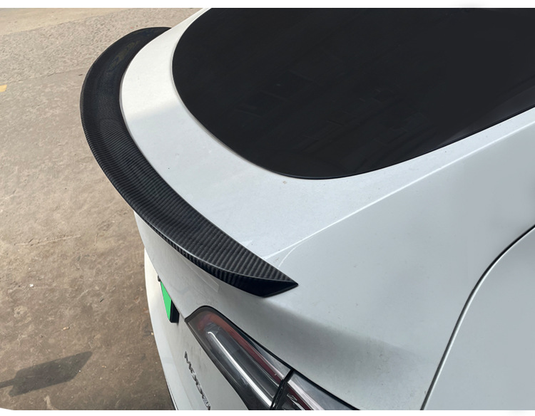 适用于tesla特斯拉model y真碳纤维尾翼顶翼扰流板包围定风翼改装