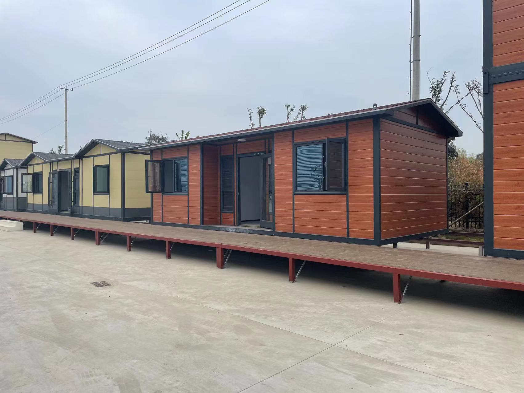 拼装设计住人金属雕花板移动别墅可移动垃圾分类新农村活动房