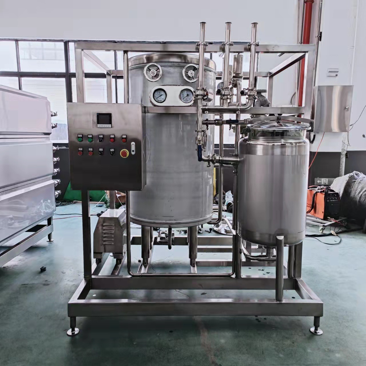 厂家定制加工果汁牛奶超高温瞬时灭菌机 uht灭菌机