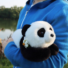 跨境热销仿真熊猫定制加工动物园国宝摆件毛绒玩具可爱小熊公仔