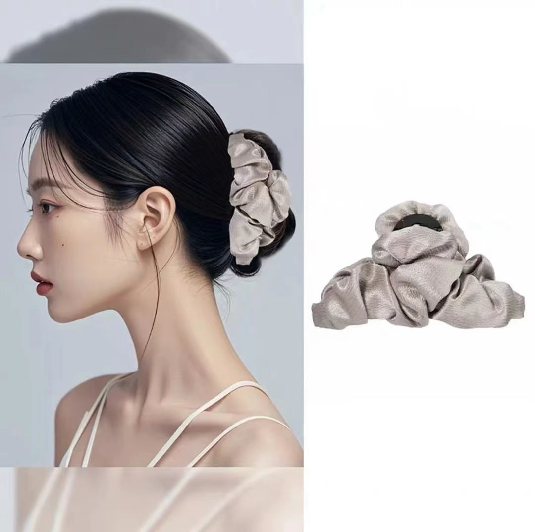 hair clip fabric cloud bubble grip women‘s new high-grade shark clip hair clip