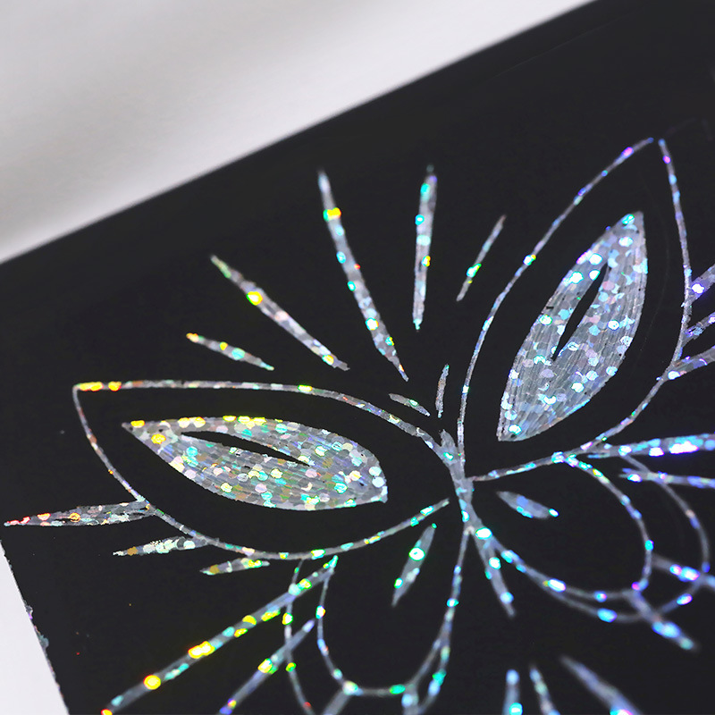 炫彩镭射刮画纸学生手工diy贺卡创意刮刮乐小学益智美术彩色刮画