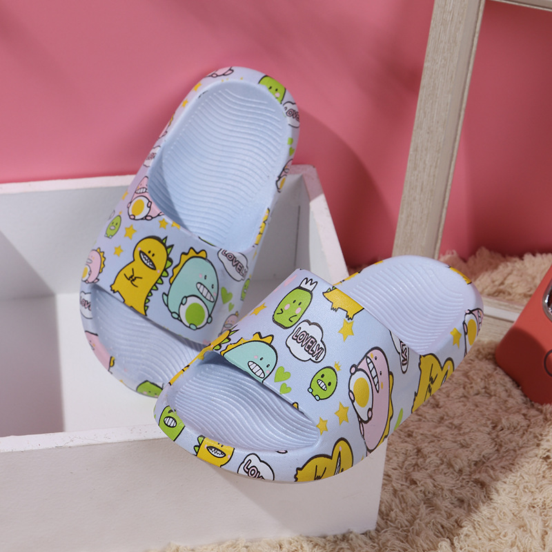 Summer New Children's Slippers Four Seasons Home Wear Fashion Cartoon Children's Shoes Bathroom Bath Dinosaur Slippers