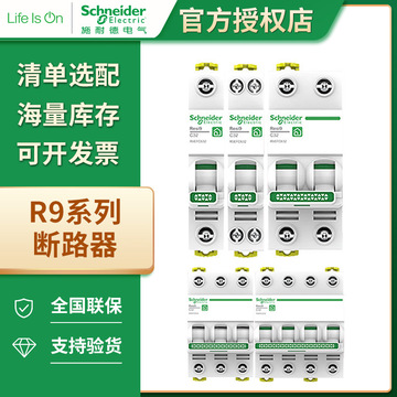 施耐德空气开关断路器1p/2p/3p/4p空开开关家用空调保护电闸63a